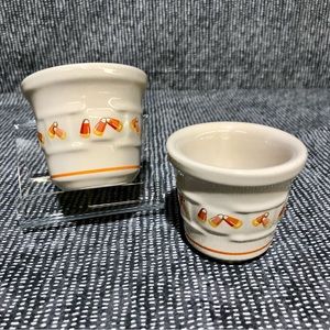 2 Longaberger Candy-corn Votives